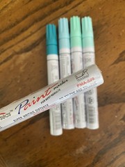 Overseas Paint Marker 5 Green Multi Colored Oil Based Pen Permanent PMA-520