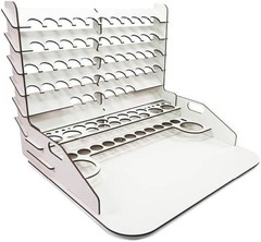 Compact Paint Display Work Station for Miniatures with Vertical Storage Solution