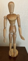 Wooden Mannequin Artist Drawing Model Jointed Figure Human female Form 13″