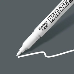 3 pcs White Waterproof Permanent Paint Marker Pens for Metal Wood Fabric