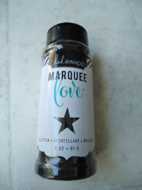 Heidi Swapp Marquee Love Black Glitter 3 Ounce Container