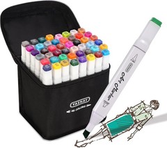 Alcohol Markers, 48 Colors Dual Tip Art Marker, Drawing Markers, Coloring Mar…