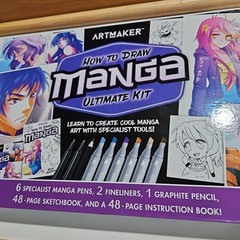 *NIB* How to Draw Manga ARTMAKER Ultimate Kit Instructions MANGA Pens Sketchbook