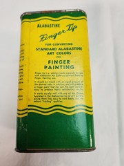 Vintage ALABASTINE Powder Tempera Paint No 12 Red Chicago Bronze Paint Can