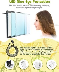 KACOLA A4 Light Pad for Diamond Painting, Light Board, Tracing Light Box by Magn