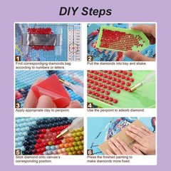 hill froeistung Cross Diamond Painting Kits for 30 cm x 40 cm, HF-A186