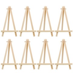 11Pcs Wooden Desktop Triangle Easel Khaki Painting Holder Durable for Studio