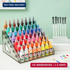 Acrylic Paint Organizer (7 Tier), Painting Bottle Holder, Clear Nail Polish Hold