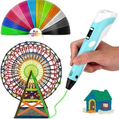 Kids 3D Pens Set 3D Printing Pen with 12 Colors 120ft PLA Filament Gift