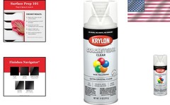 Krylon COLORmaxx Satin Crystal Clear Acrylic Spray – 11 oz for DIY Projects