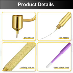 100PCS 0.5 mm Touch Up Paint Brushes, Fine Line Fluid Writer Paint Applicator…