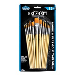 Royal and Langnickel Round/Flat Taklon Variety Brush Set – various, Nylon/a