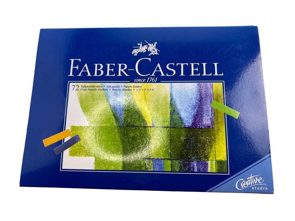 VTG Faber-Castell Creative Studio 72 Color Soft Pastels Artist Drawing Set NOB
