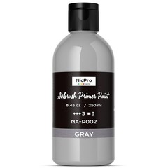 Grey Matte WaterBased Acrylic Airbrush Primer, 250ml, for Models & Art