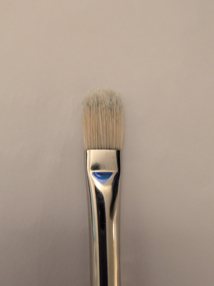 Winton Hog Bristle Brush Filbert Size #6 Long Handle Winsor And Newton England