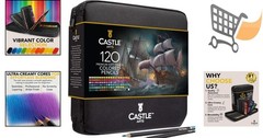 120 Coloring Pencils Set Soft Core Art Supplies Professional Zipper Case
