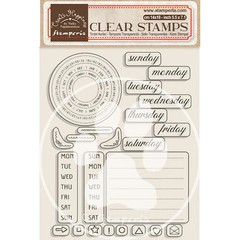 STAMPERIA ACRYLIC STAMPS – WEEK DAY CALENDER – ENGLISH