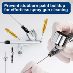 Airbrush Cleaning Kit Pot with 6 Cleaner 2 Thinner 100ml Water Based Acrylic