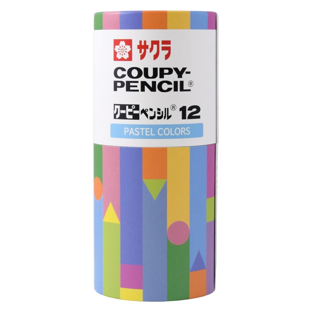 Sakura Crepas Coupy Pencil, 12 Pastel Colors, Limited Edition FY12KE-B