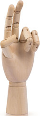 Falling in Art Wooden Hand Model, 10Inches Left Hand Mannequin Figure for Jewelr