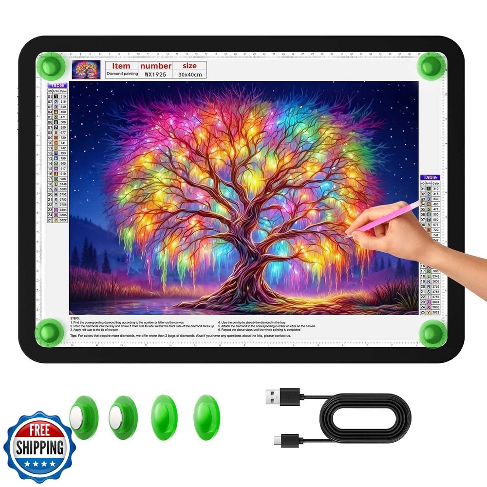 Zocelight A3 Diamond Art Light Board, 16.77×13.35inchs Light Pad,6000 Lux Sup