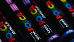 POSCA PC-5MBR Medium Paint Brush Markers Standard PFP – Pack of 8
