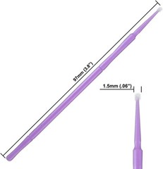 Bendable 1.5mm Paint Touch-Up Applicators – 100 Pack for a Mess-Free Finish