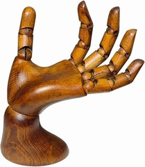 Wooden Hand,Wooden Mannequin,Antique Finish Wood Hand,Hand Model for Drawing,Mal