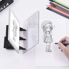 20*13*0.15cm Optical Drawing Board Copy Projector Sheet Tracing Painting Panel N