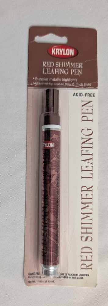 Krylon Red Shimmer Leafing Pen Acid Free