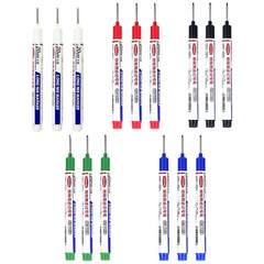 Long Head Deep Hole Marker Pens, 15PCS Long Nib Marker 20mm Quick Dry Waterproof
