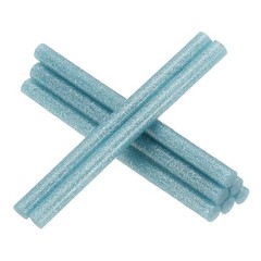 4×0.27 Inch Glitter Hot Glue Sticks, 8 Pcs Hot Glue Gun Sticks, Lake Blue