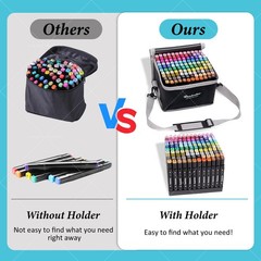 168 Alcohol Markers Set,Dual Tip Art Markers for Adult Coloring, Alcohol Mark…