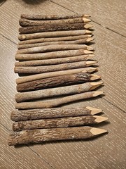 *17* Real Wood 7-Inch Colored Pencils. Outdoorsy Natural