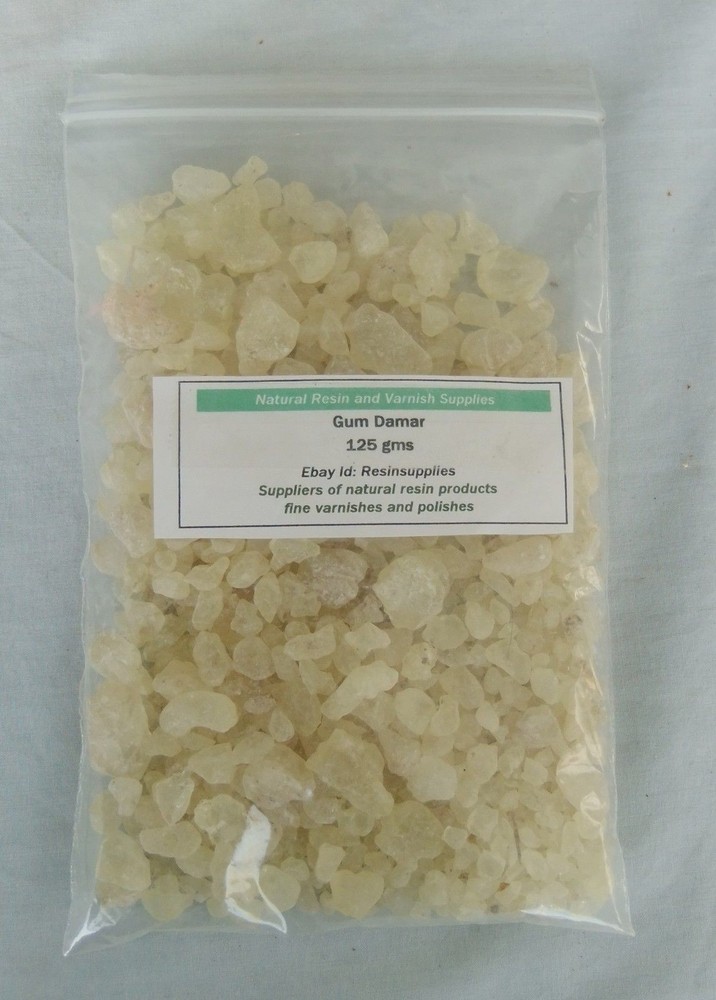 125 gms Gum Damar Resin – A grade – Dammar picture varnish & incense