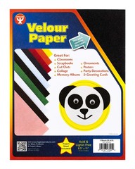 Hygloss Products Black Self Adhesive Velour Paper � 8-1/2 x 11 Inches – 5 Pack