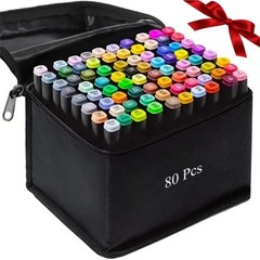80 Colors Art Drawing Markers Set for Kids Adults Dual Tip Alcohol Markers Gifts