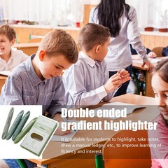 Highlighter Pens 4 pcs Double Sided Smooth Aesthetic Eye Protection Marker Pens