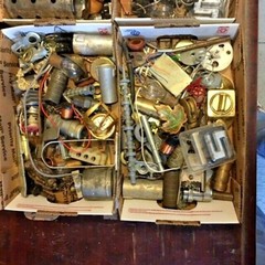 (2) Pound lot Steampunk Parts for Artists- mixed smalls,metal based – CC3