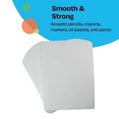 Childcraft Construction Paper, 9 x 12 Inches, 1 Count (Pack of 500), White