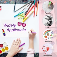 50 Sets Pure Cotton Watercolor Cards 140lb/300 GSM Postcards with Envelopes f…