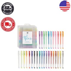 Artistic Gel Pen Set – 30 Assorted Metallic Colors for Drawing & Journaling
