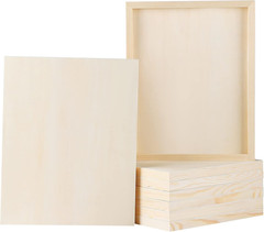 8 Pack Wood Panels 11 X 14 Inch Wooden Canvas Board Unfinished Wooden Panel Boar
