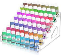 Vowcarol Clear Paint Organizer, Miniature Holder 7 1.5 inches,