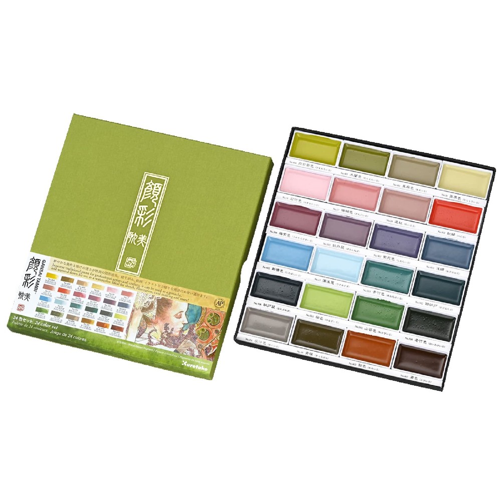 Kuretake Paint Gansai Aesthetic Art Nouveau 24color MC20/24V/NW
