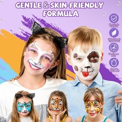 Vibrant 42 Colors Face Paint Set – Professional Quality, Easy to Use & Skin-Safe