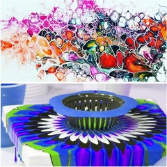 Allazone 7 PCS Acrylic Pouring Strainers Set, Plastic Silicone Paint 5
