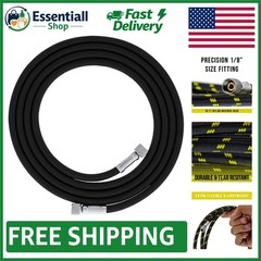 Versatile 10ft Nylon Braided Airbrush Hose – Flexible & Reliable 1/8″ Fittings