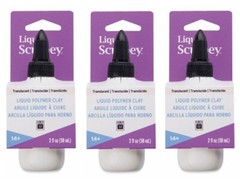M00384x3 MOREZMORE Polyform Translucent Liquid Sculpey Polymer Clay TLS