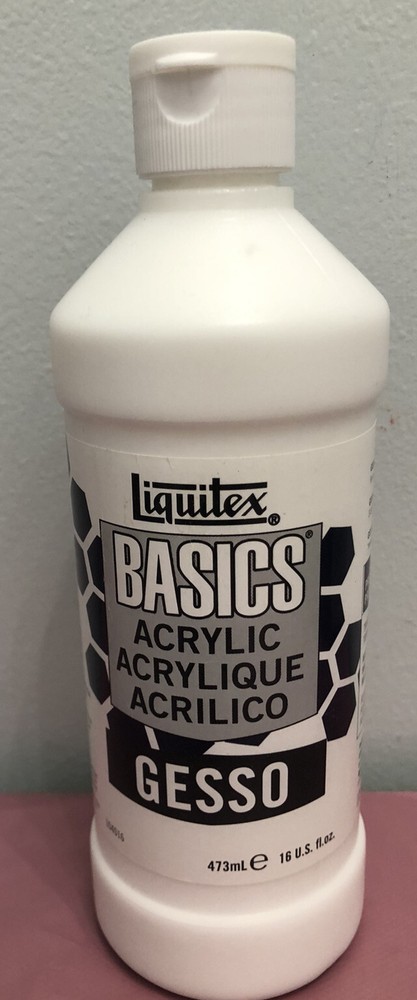 Liquitex Basics Acrylic Gesso- (473 ml-16 Fl.Oz.)new